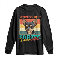 Funny World's Best Farter I Mean Father Long Sleeve Shirt Dog Dad