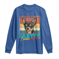 Funny World's Best Farter I Mean Father Long Sleeve Shirt Dog Dad