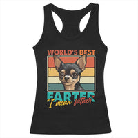 Funny World's Best Farter I Mean Father Racerback Tank Top Dog Dad