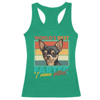 Funny World's Best Farter I Mean Father Racerback Tank Top Dog Dad