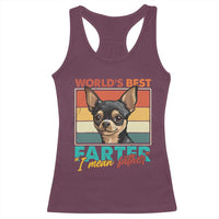 Funny World's Best Farter I Mean Father Racerback Tank Top Dog Dad