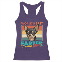 Funny World's Best Farter I Mean Father Racerback Tank Top Dog Dad