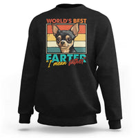 Funny World's Best Farter I Mean Father Sweatshirt Dog Dad