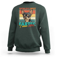 Funny World's Best Farter I Mean Father Sweatshirt Dog Dad