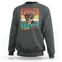 Funny World's Best Farter I Mean Father Sweatshirt Dog Dad