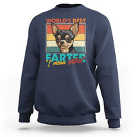 Funny World's Best Farter I Mean Father Sweatshirt Dog Dad