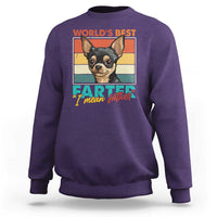 Funny World's Best Farter I Mean Father Sweatshirt Dog Dad