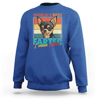 Funny World's Best Farter I Mean Father Sweatshirt Dog Dad