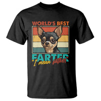 Funny World's Best Farter I Mean Father T Shirt Dog Dad