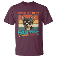 Funny World's Best Farter I Mean Father T Shirt Dog Dad