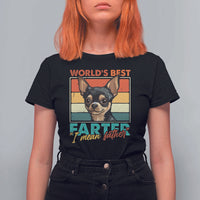 Funny World's Best Farter I Mean Father T Shirt For Women Dog Dad