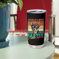 Funny World's Best Farter I Mean Father Tumbler Cup Dog Dad