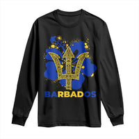 Proud Barbados Bajan Barbadian Flag Roots Long Sleeve Shirt