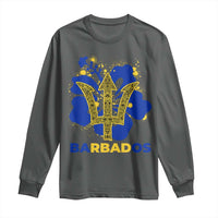 Proud Barbados Bajan Barbadian Flag Roots Long Sleeve Shirt