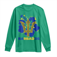 Proud Barbados Bajan Barbadian Flag Roots Long Sleeve Shirt