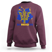 Proud Barbados Bajan Barbadian Flag Roots Sweatshirt