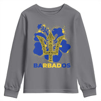 Proud Barbados Bajan Barbadian Flag Roots Youth Sweatshirt