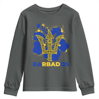 Proud Barbados Bajan Barbadian Flag Roots Youth Sweatshirt