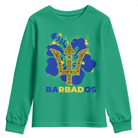 Proud Barbados Bajan Barbadian Flag Roots Youth Sweatshirt