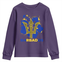 Proud Barbados Bajan Barbadian Flag Roots Youth Sweatshirt