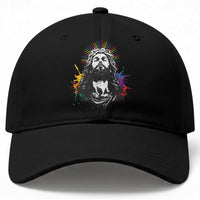 Funny LGBT Gay Pride Jesus Rainbow Flag Christian Baseball Cap