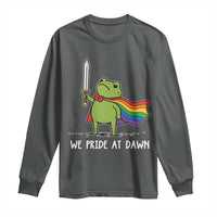 We Pride At Dawn Long Sleeve Shirt Funny LGBT Frog Rainbow Pride Month