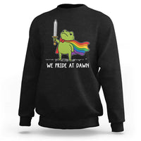 We Pride At Dawn Sweatshirt Funny LGBT Frog Rainbow Pride Month