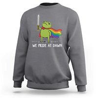 We Pride At Dawn Sweatshirt Funny LGBT Frog Rainbow Pride Month