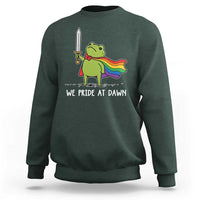 We Pride At Dawn Sweatshirt Funny LGBT Frog Rainbow Pride Month