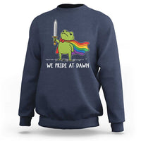 We Pride At Dawn Sweatshirt Funny LGBT Frog Rainbow Pride Month