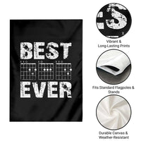 Guitar Father Garden Flag Funny Best Dad Ever D A D Chord Gifts Guitarist Papa
