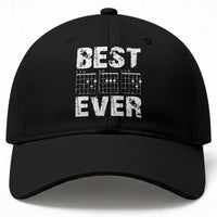 Guitar Father Baseball Cap Funny Best Dad Ever D A D Chord Gifts Guitarist Papa