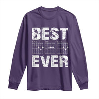 Guitar Father Long Sleeve Shirt Funny Best Dad Ever D A D Chord Gifts Guitarist Papa