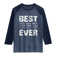Guitar Father Raglan Shirt Funny Best Dad Ever D A D Chord Gifts Guitarist Papa