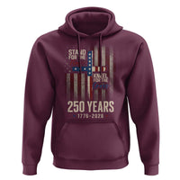 God 250th Anniversary USA Hoodie Stand For The Flag Kneel For The Cross
