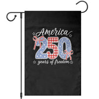 Girly America 250 Years Of Freedom Garden Flag 4th of July Coquette Bow