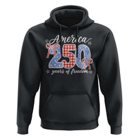Girly America 250 Years Of Freedom Hoodie 4th of July Coquette Bow