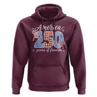 Girly America 250 Years Of Freedom Hoodie 4th of July Coquette Bow
