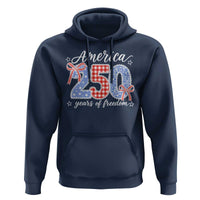 Girly America 250 Years Of Freedom Hoodie 4th of July Coquette Bow