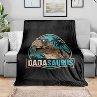 Dinosuar Dad Throw Blanket Funny Dadasaurus Fathers Day Family Matching