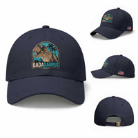 Dinosuar Dad Baseball Cap Funny Dadasaurus Fathers Day Family Matching
