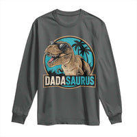 Dinosuar Dad Long Sleeve Shirt Funny Dadasaurus Fathers Day Family Matching