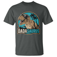 Dinosuar Dad T Shirt Funny Dadasaurus Fathers Day Family Matching