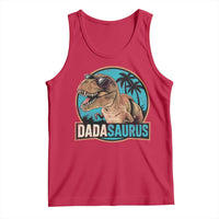 Dinosuar Dad Tank Top Funny Dadasaurus Fathers Day Family Matching