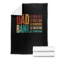 Dad Bank Throw Blanket Open 24 7 Fast Cash Funny Father's Day Gifts