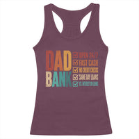 Dad Bank Racerback Tank Top Open 24 7 Fast Cash Funny Father's Day Gifts