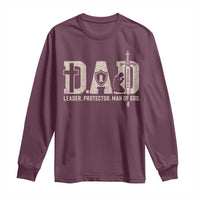 Christian Dad Long Sleeve Shirt Father Leader Protector Man Of God