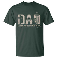 Christian Dad T Shirt Father Leader Protector Man Of God