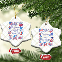The Summer USA Turned 250 1776 2026 4th of July Ceramic Ornament