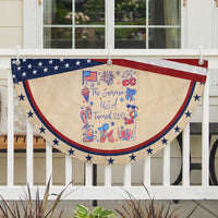 The Summer USA Turned 250 1776 2026 4th of July Patriotic Fan Flag